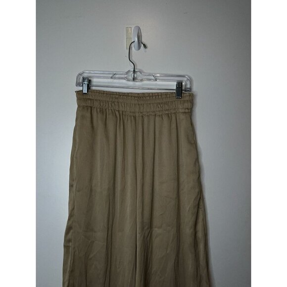 Joie Tan Wide Leg Lightweight Relaxed Fit Elastic Waist Women's Pants Size S - Picture 2 of 10